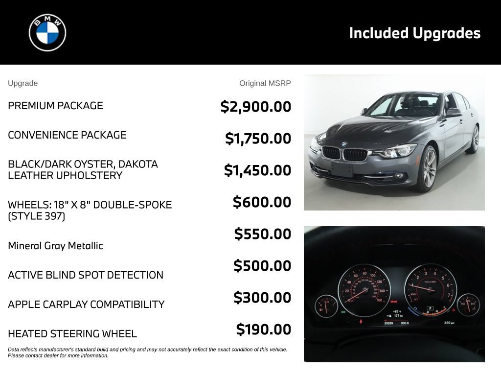 Used 2018 BMW 330i xDrive Sedan w/ Premium Package AWD/4WD image 4