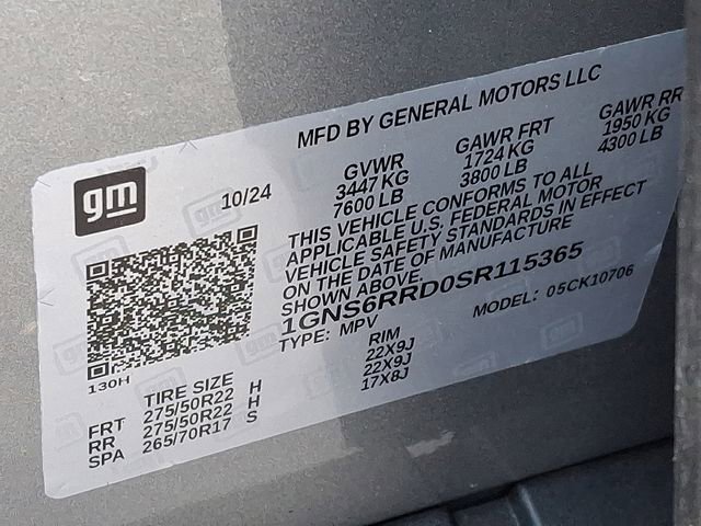 Certified 2025 Chevrolet Tahoe RST w/ Comfort Package image 26