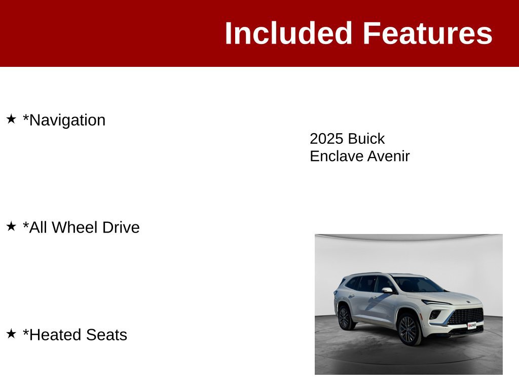 Used 2025 Buick Enclave Avenir w/ Super Cruise Package AWD/4WD image 3