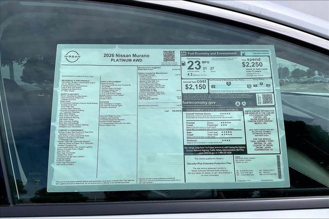 New 2026 Nissan Murano Platinum w/ Technology Package AWD/4WD image 13