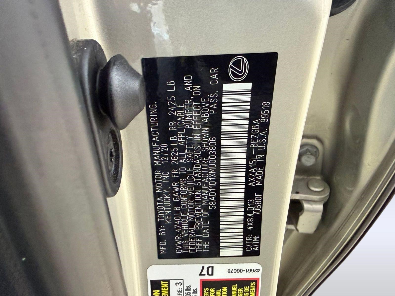 Used 2021 Lexus ES 250 w/ Premium Package AWD/4WD image 18