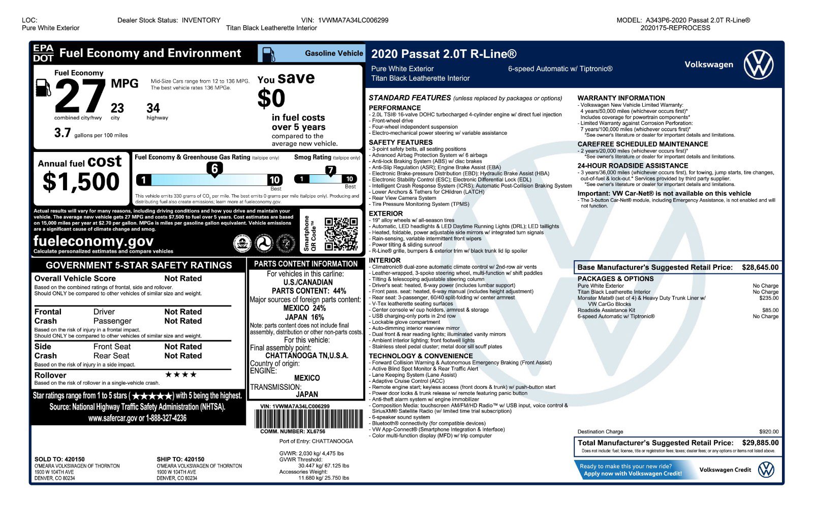 Used 2020 Volkswagen Passat 2.0T R-Line image 11