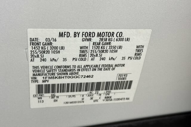 Used 2016 Ford Explorer Platinum AWD/4WD image 30