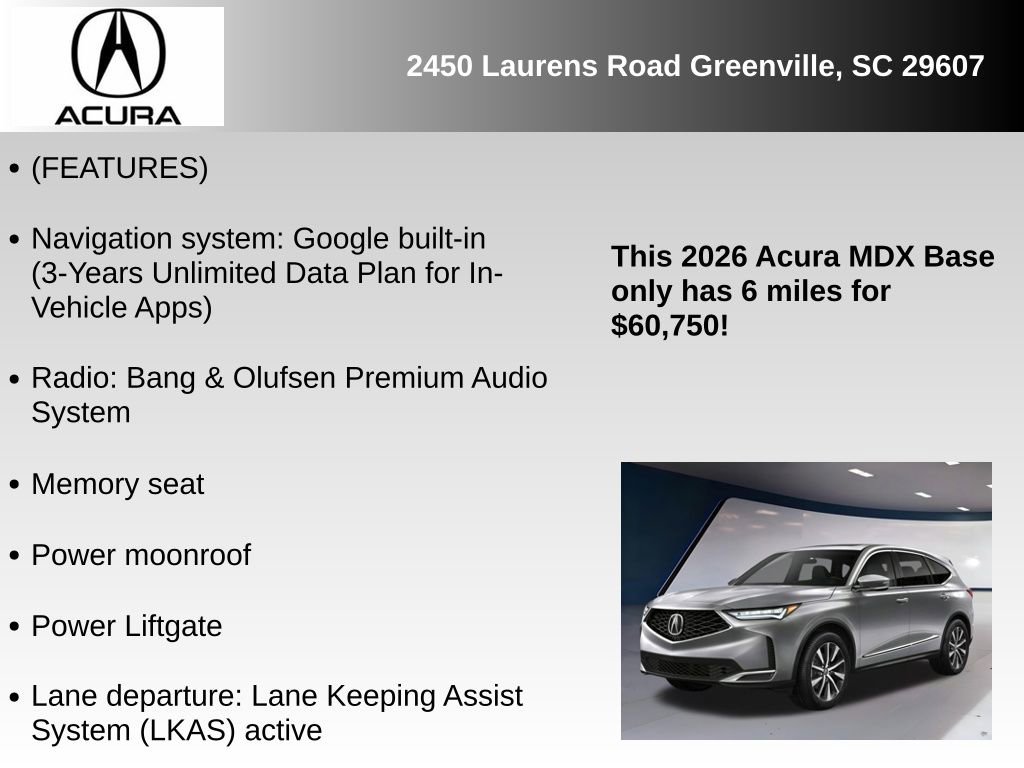New 2026 Acura MDX w/ Technology Package image 6