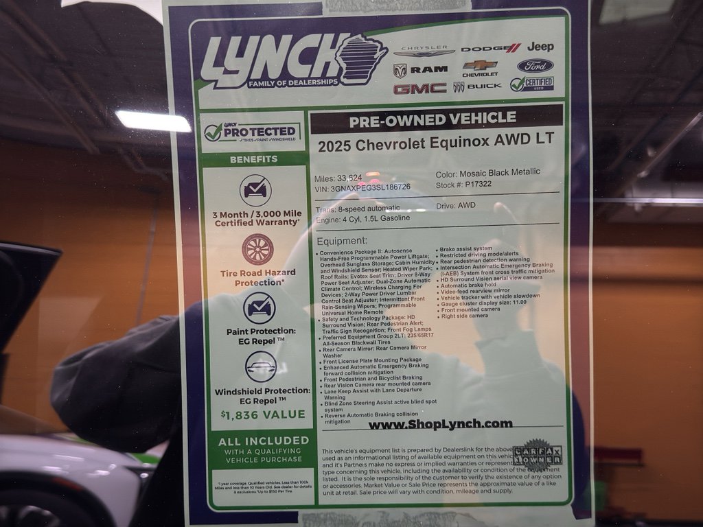 Used 2025 Chevrolet Equinox LT w/ Convenience Package II image 35