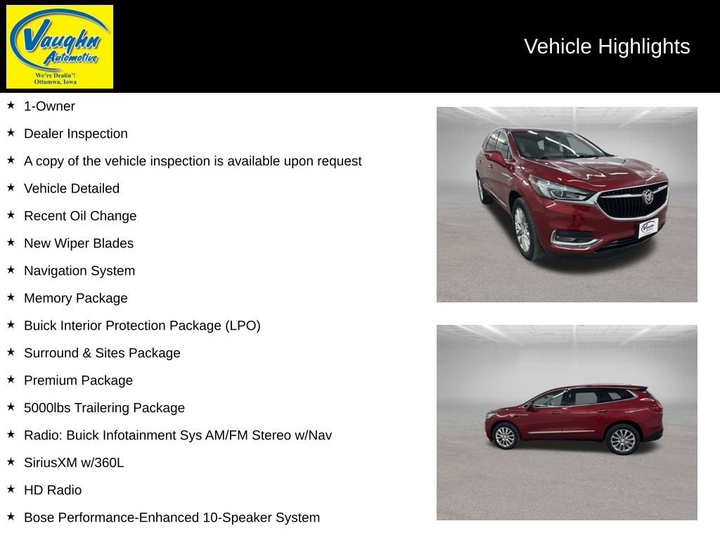 Used 2020 Buick Enclave Premium w/ Surround and Sites Package image 2