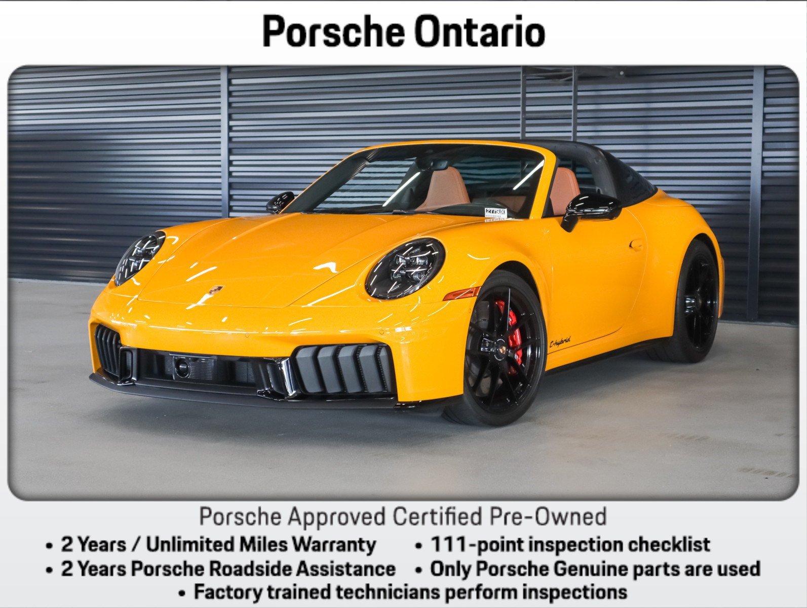 Certified 2025 Porsche 911 Targa 4 GTS AWD/4WD image 1