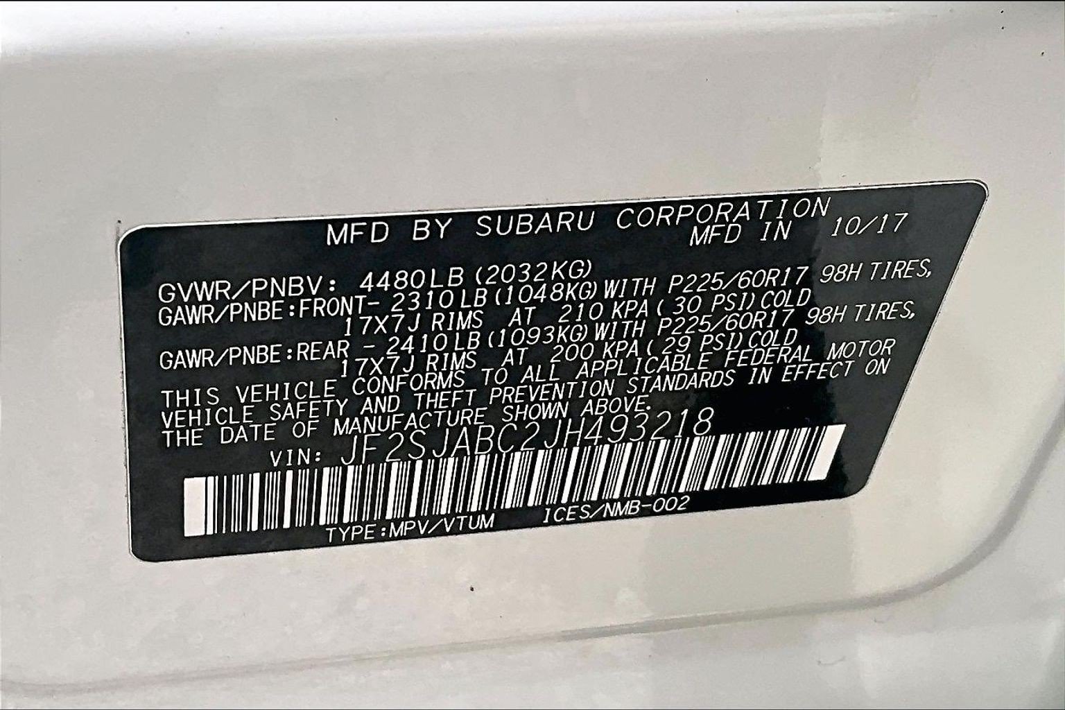 Used 2018 Subaru Forester 2.5i w/ Protection Package #1 AWD/4WD image 34