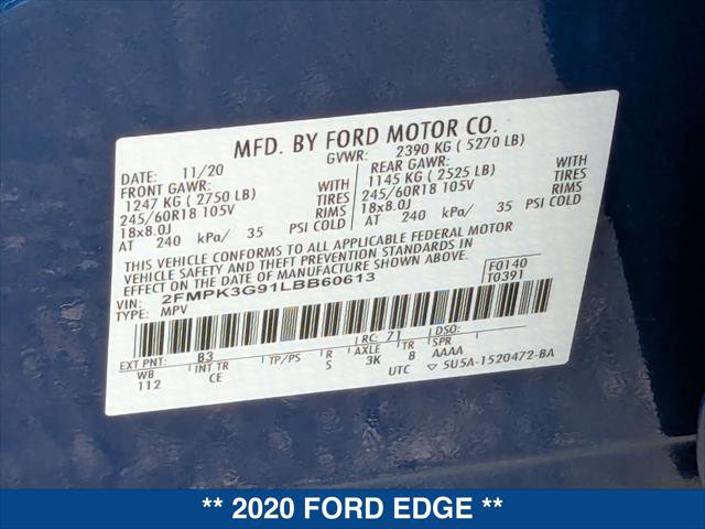 Certified 2020 Ford Edge SE image 24