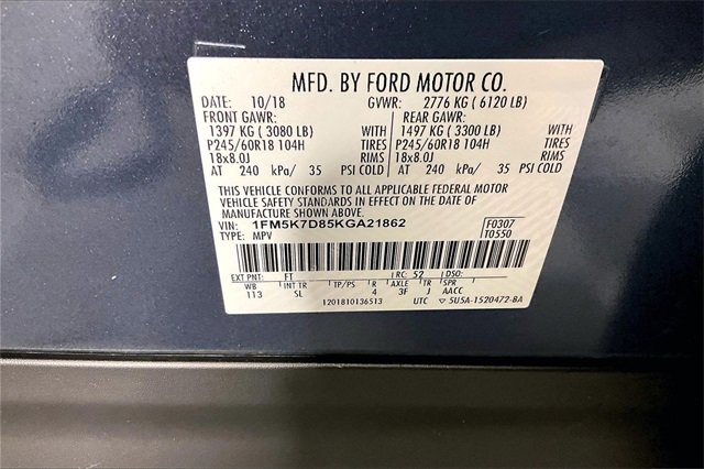 Used 2019 Ford Explorer XLT w/ Equipment Group 202A image 19