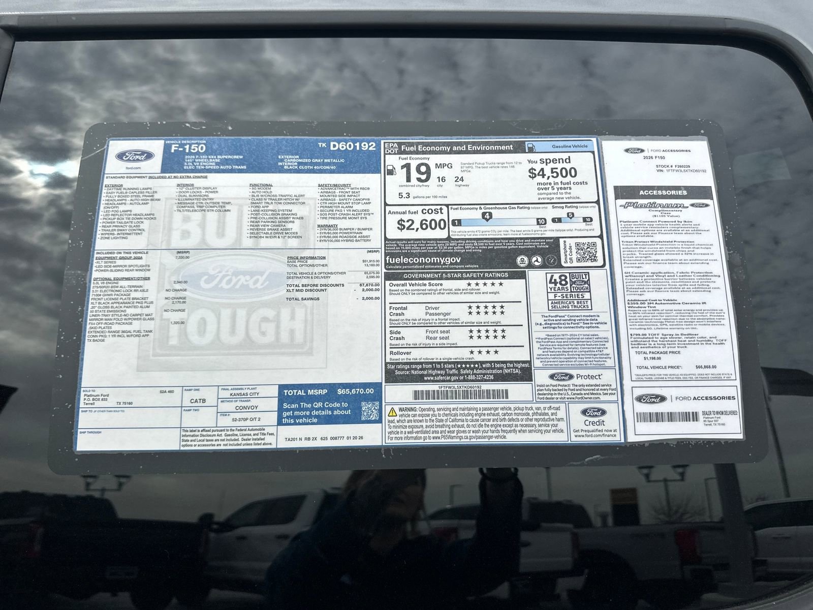 New 2026 Ford F150 XLT w/ Equipment Group 302A MID image 32