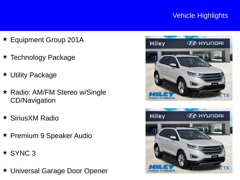Used 2017 Ford Edge SEL w/ Equipment Group 201A AWD/4WD image 11
