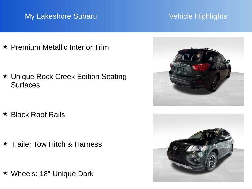 Used 2019 Nissan Pathfinder SV w/ Rock Creek Edition image 14