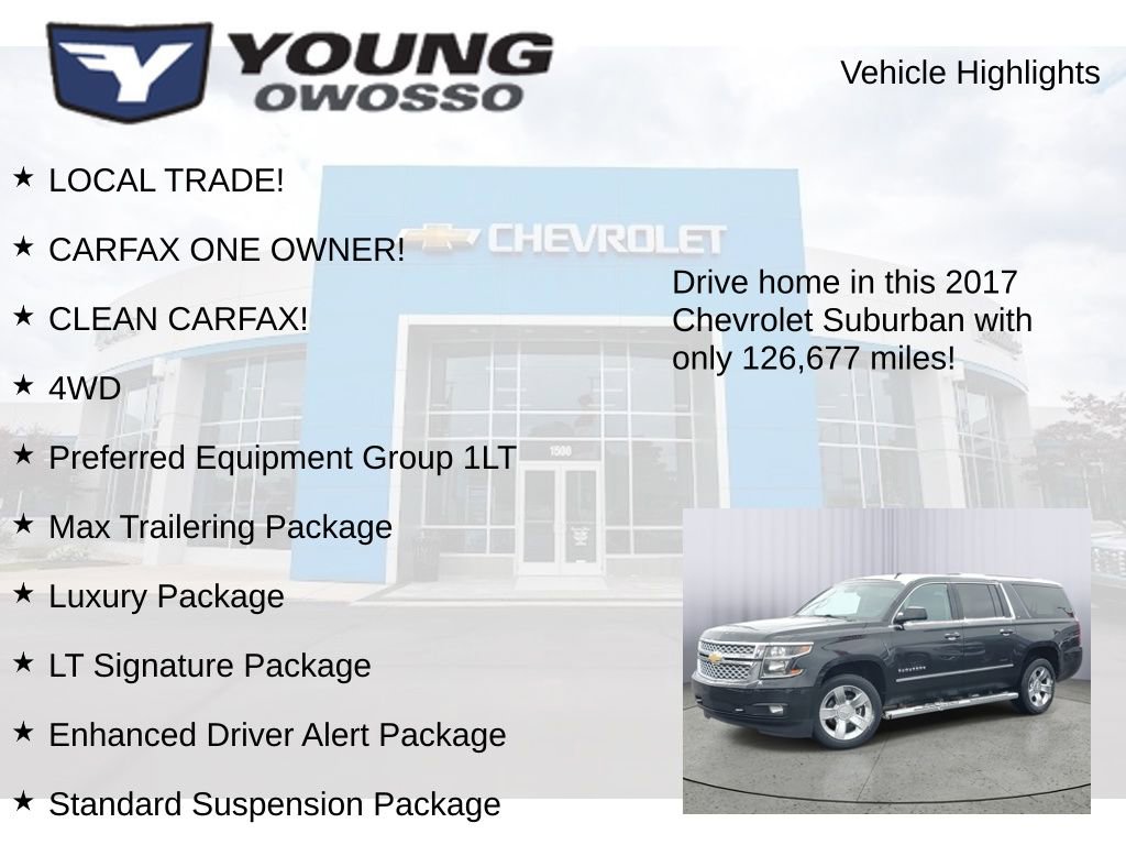 Used 2017 Chevrolet Suburban LT w/ LT Signature Package image 8