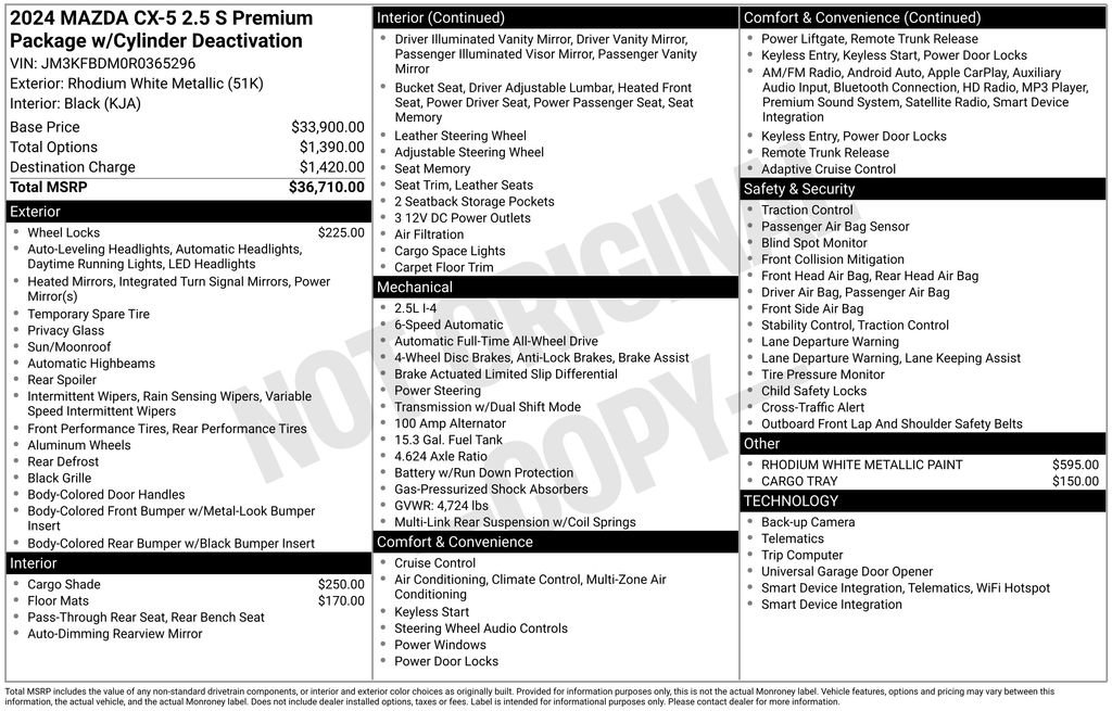 Used 2024 MAZDA CX-5 AWD 2.5 S w/ Premium Package image 26