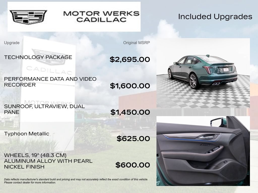 Certified 2025 Cadillac CT5 V w/ Technology Package AWD/4WD image 8