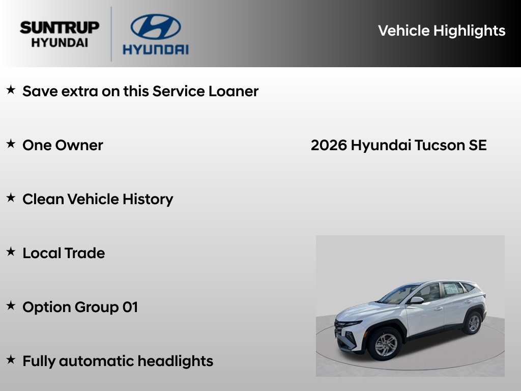 Certified 2026 Hyundai Tucson SE AWD/4WD image 8