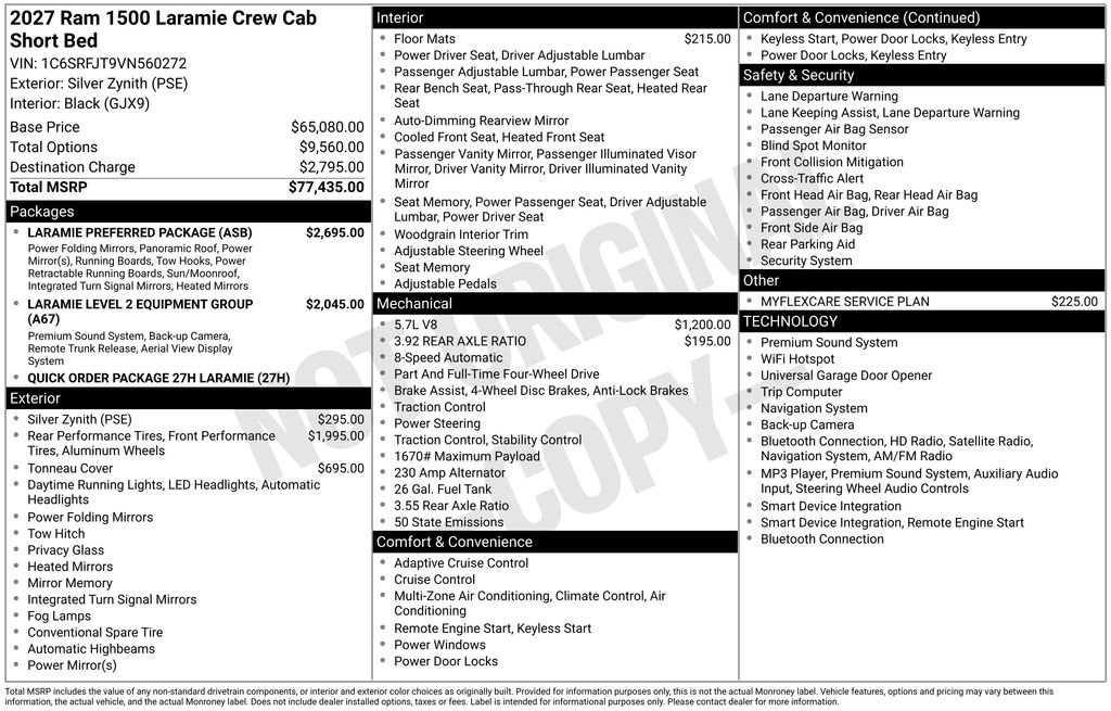 New 2027 RAM 1500 Laramie w/ Laramie Preferred Package AWD/4WD image 27