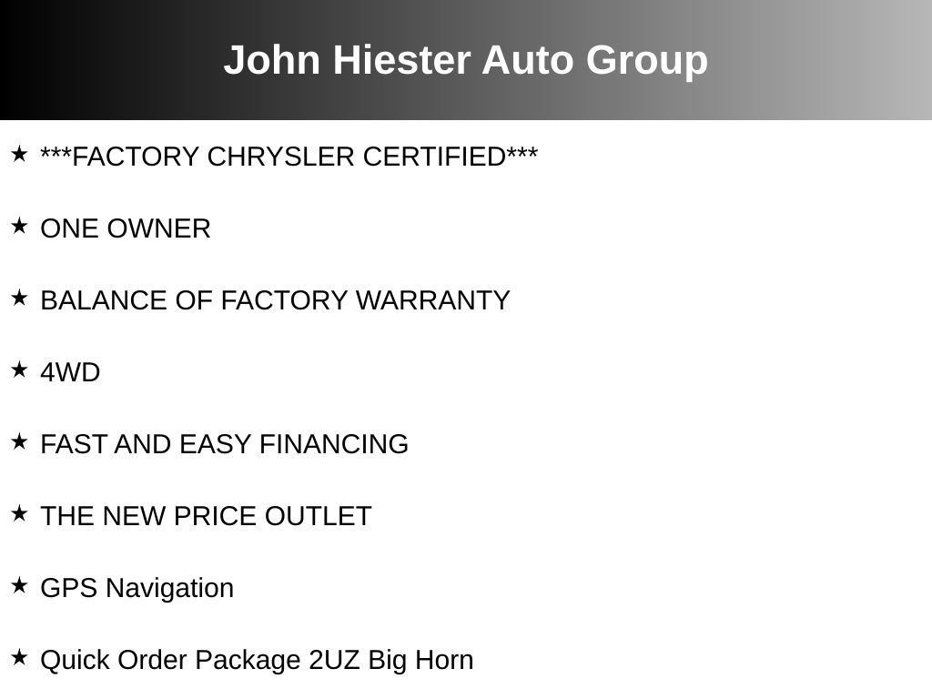 Used 2026 RAM 2500 Big Horn AWD/4WD image 10