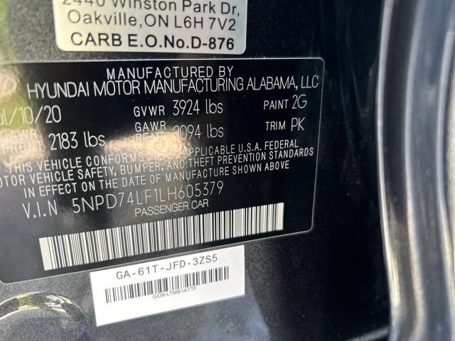 Used 2020 Hyundai Elantra SE FWD image 21