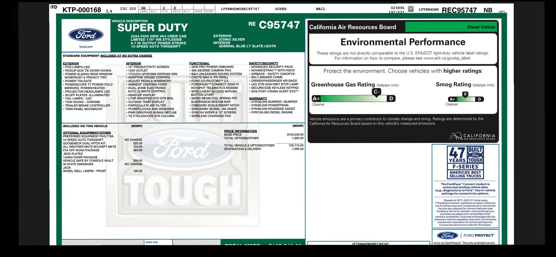 Used 2024 Ford F450 Limited w/ FX4 Off-Road Package image 40