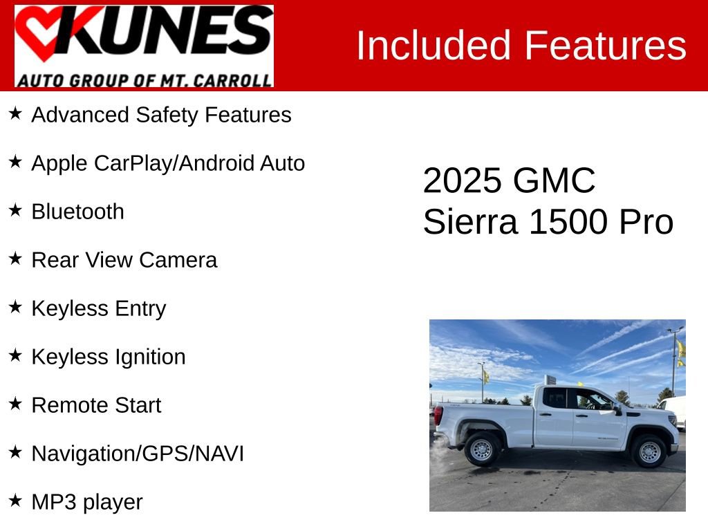Used 2025 GMC Sierra 1500 Pro w/ Pro Value Package image 3