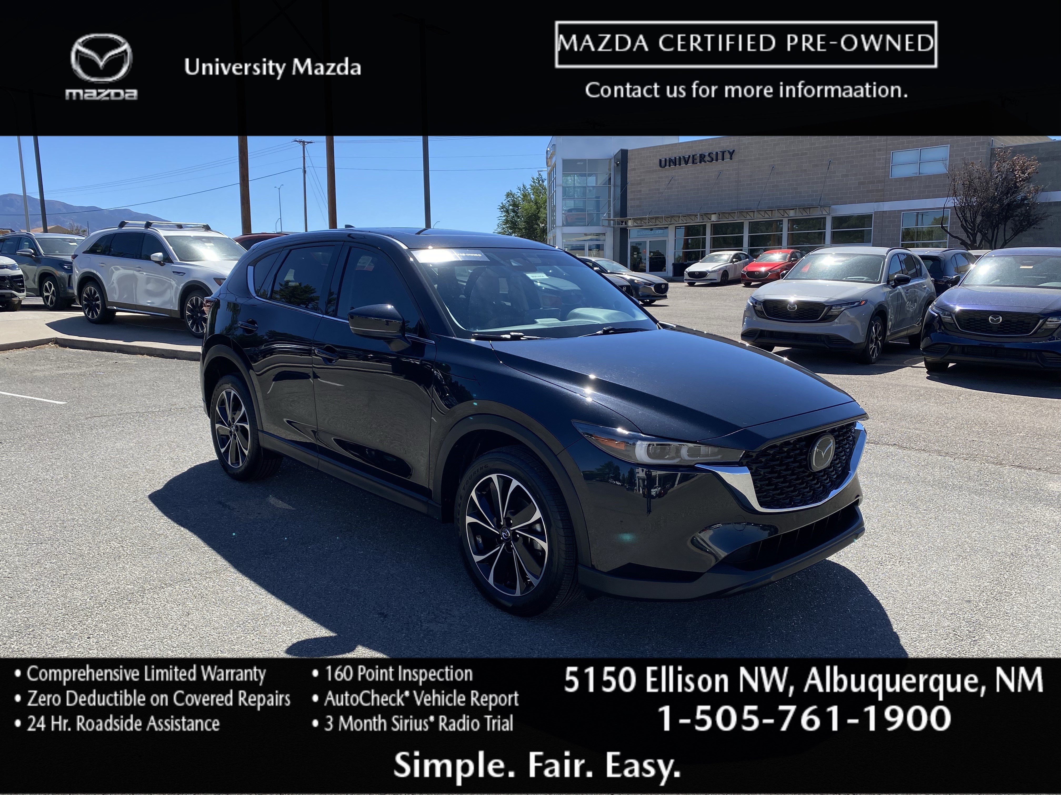 Certified 2022 MAZDA CX-5 AWD 2.5 S w/ Premium Package