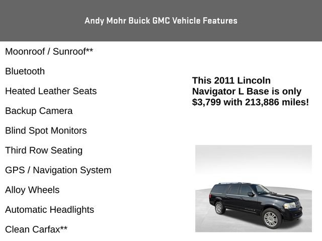Used 2011 Lincoln Navigator L 2WD w/ 101A Rapid Spec Order Code image 4