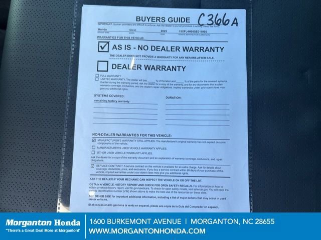 Used 2025 Honda Civic Sport Touring image 28