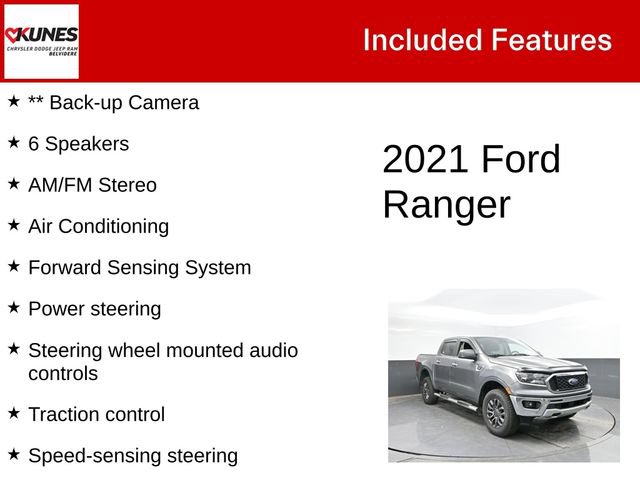 Used 2021 Ford Ranger XLT w/ Equipment Group 301A Mid RWD image 3