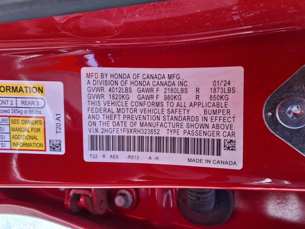 Used 2024 Honda Civic Touring image 30