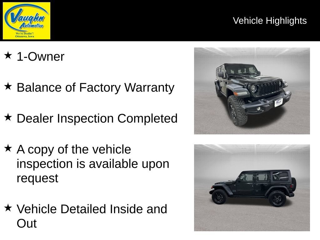 Used 2025 Jeep Wrangler Unlimited Sport S 4xe AWD/4WD image 2
