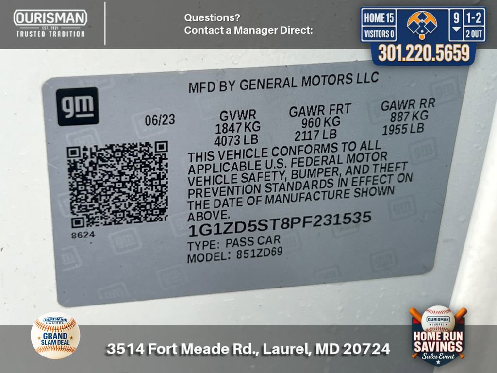 Used 2023 Chevrolet Malibu LT FWD image 32