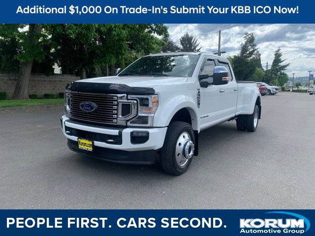 Used 2020 Ford F450 Platinum w/ Camper Package AWD/4WD image 1