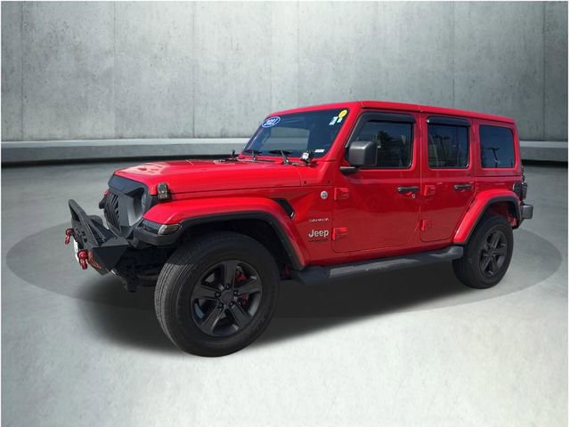 Used 2021 Jeep Wrangler Unlimited Sahara w/ Uconnect 4C Nav & Sound Group AWD/4WD image 1