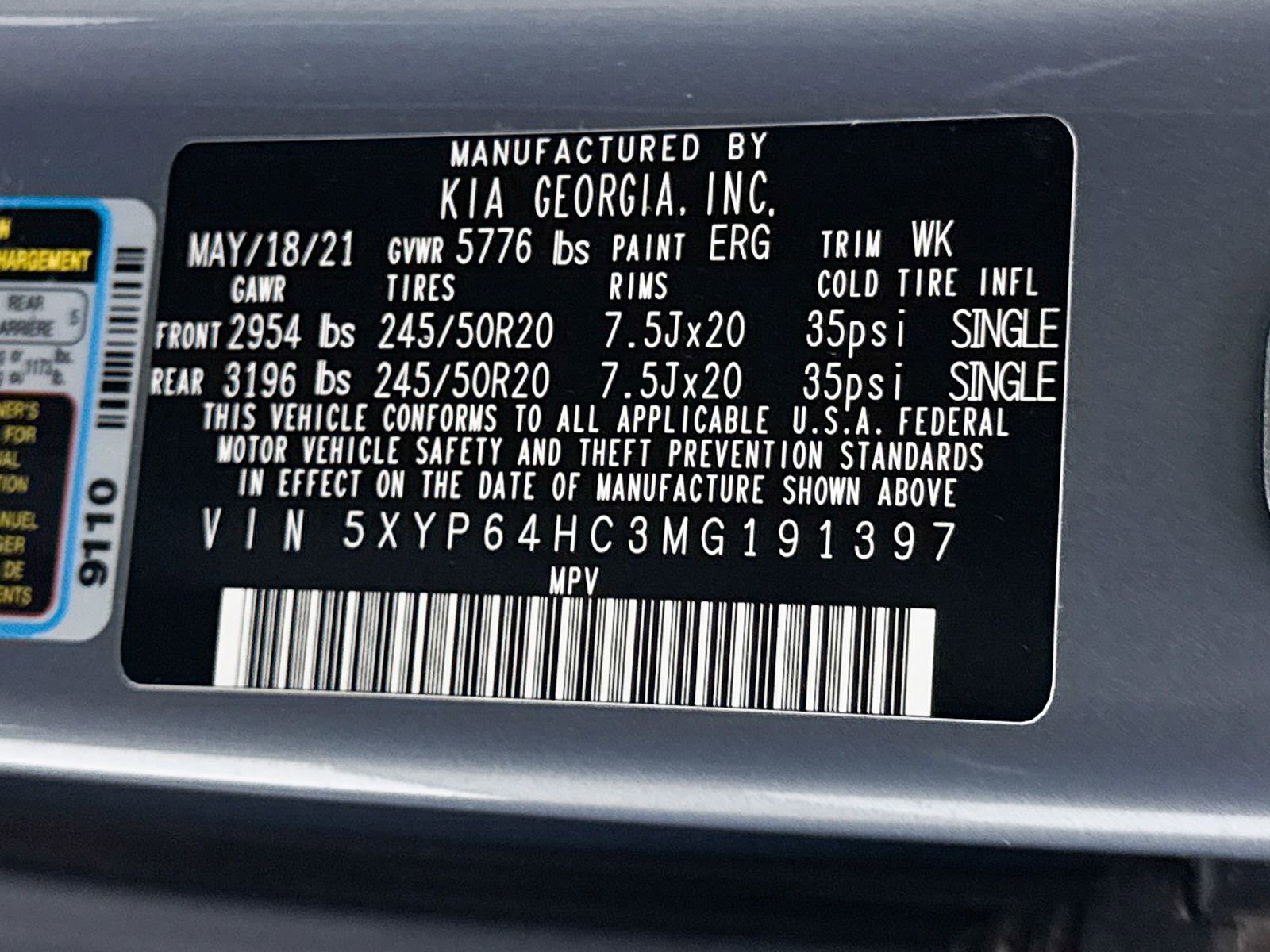 Certified 2021 Kia Telluride S FWD image 40