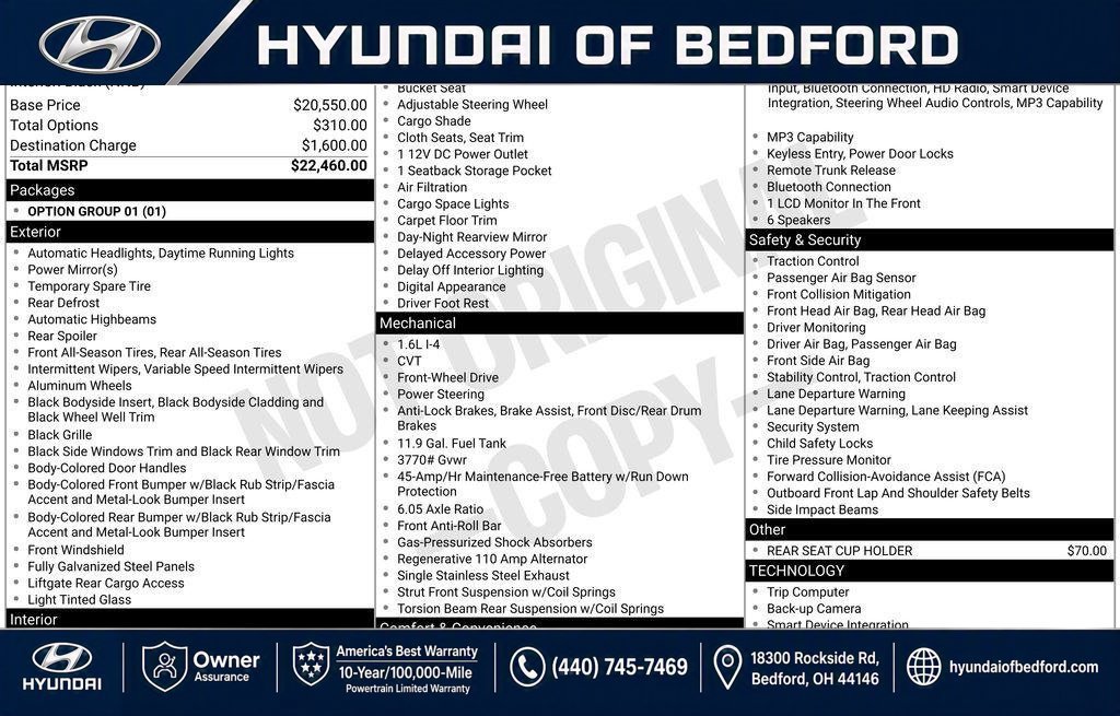 Certified 2026 Hyundai Venue SE FWD image 67