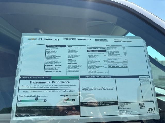 New 2026 Chevrolet Express 2500 w/ Driver Convenience Package RWD image 25