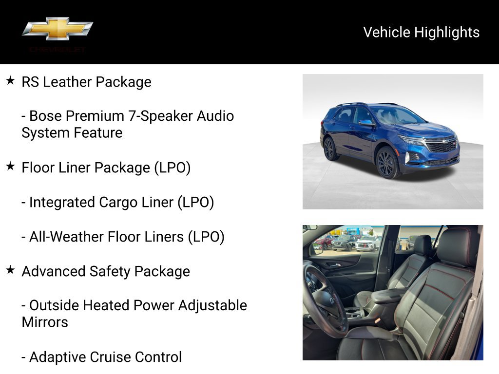 Used 2022 Chevrolet Equinox RS w/ RS Leather Package AWD/4WD image 19