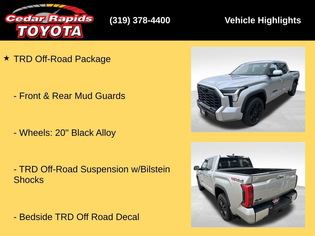 Used 2023 Toyota Tundra Limited w/ TRD Off-Road Package AWD/4WD image 32