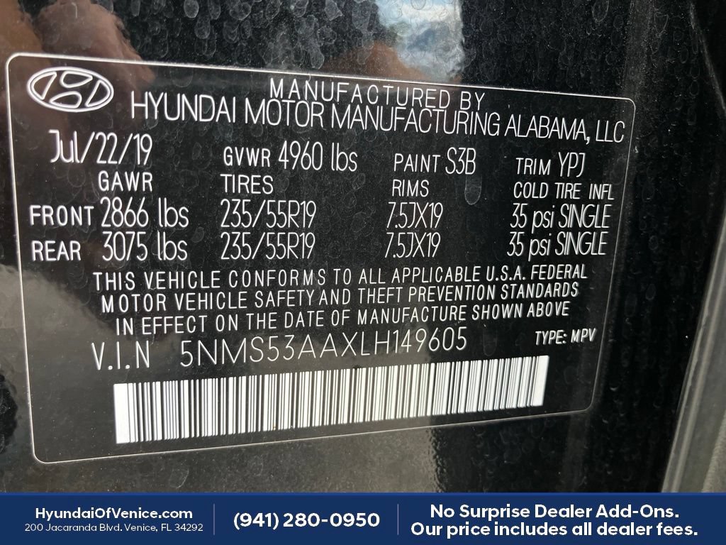 Used 2020 Hyundai Santa Fe Limited FWD image 19