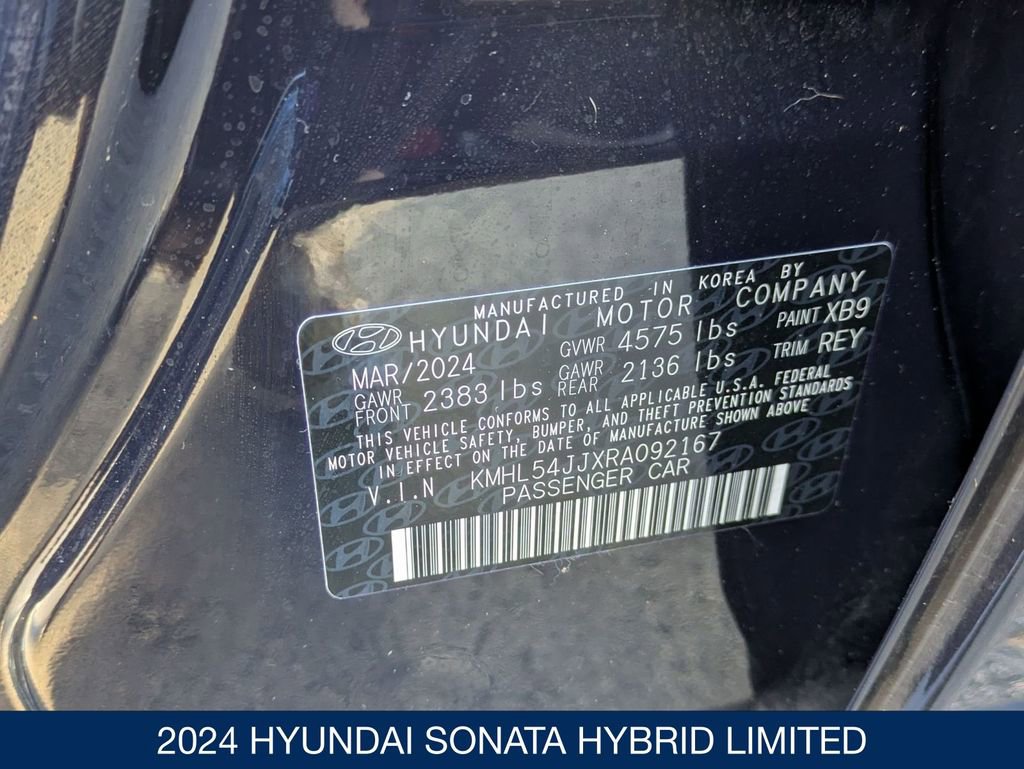 Certified 2024 Hyundai Sonata Limited image 39