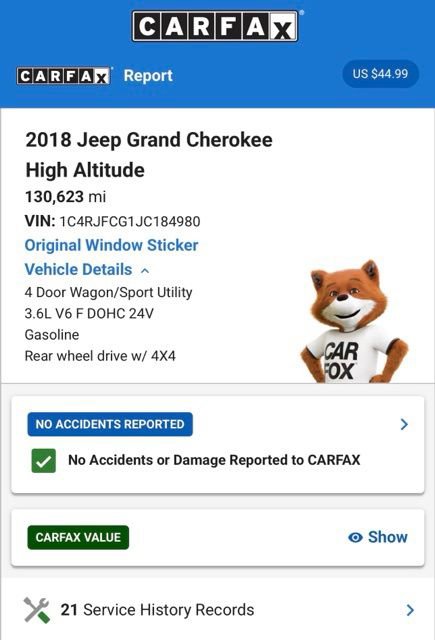 Used 2018 Jeep Grand Cherokee High Altitude AWD/4WD image 6