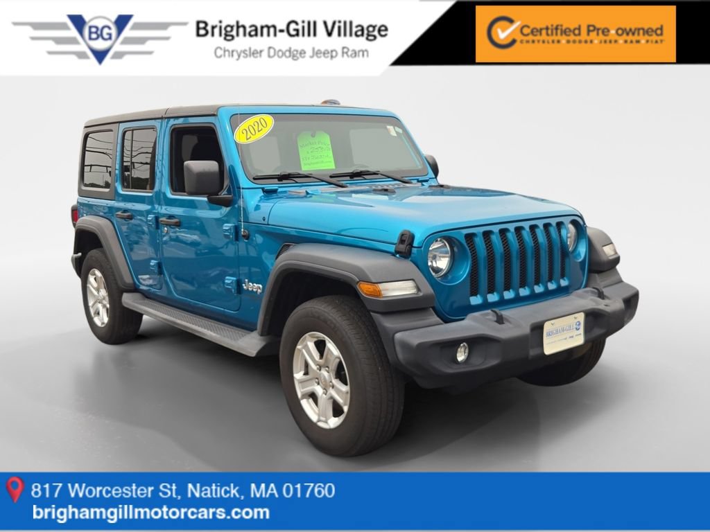 Certified 2020 Jeep Wrangler Unlimited Sport S AWD/4WD image 1