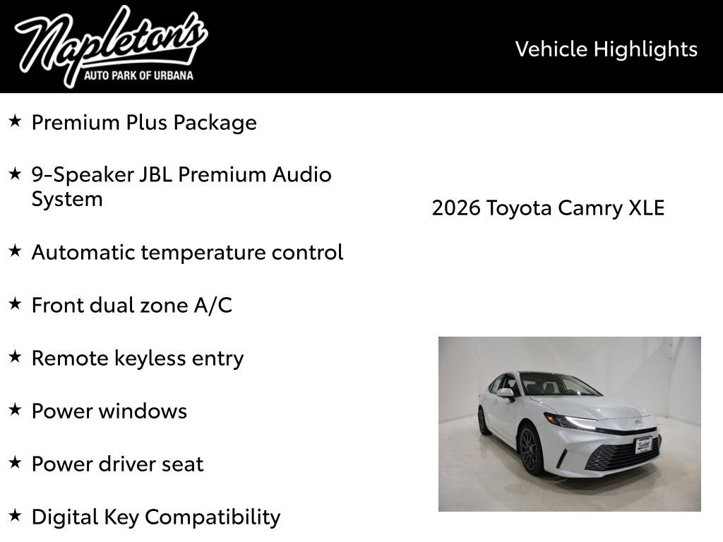 New 2026 Toyota Camry XLE image 15