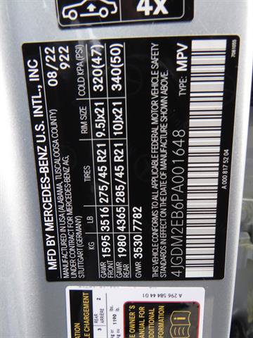 Certified 2023 Mercedes-Benz EQS 450+ 4MATIC SUV image 7