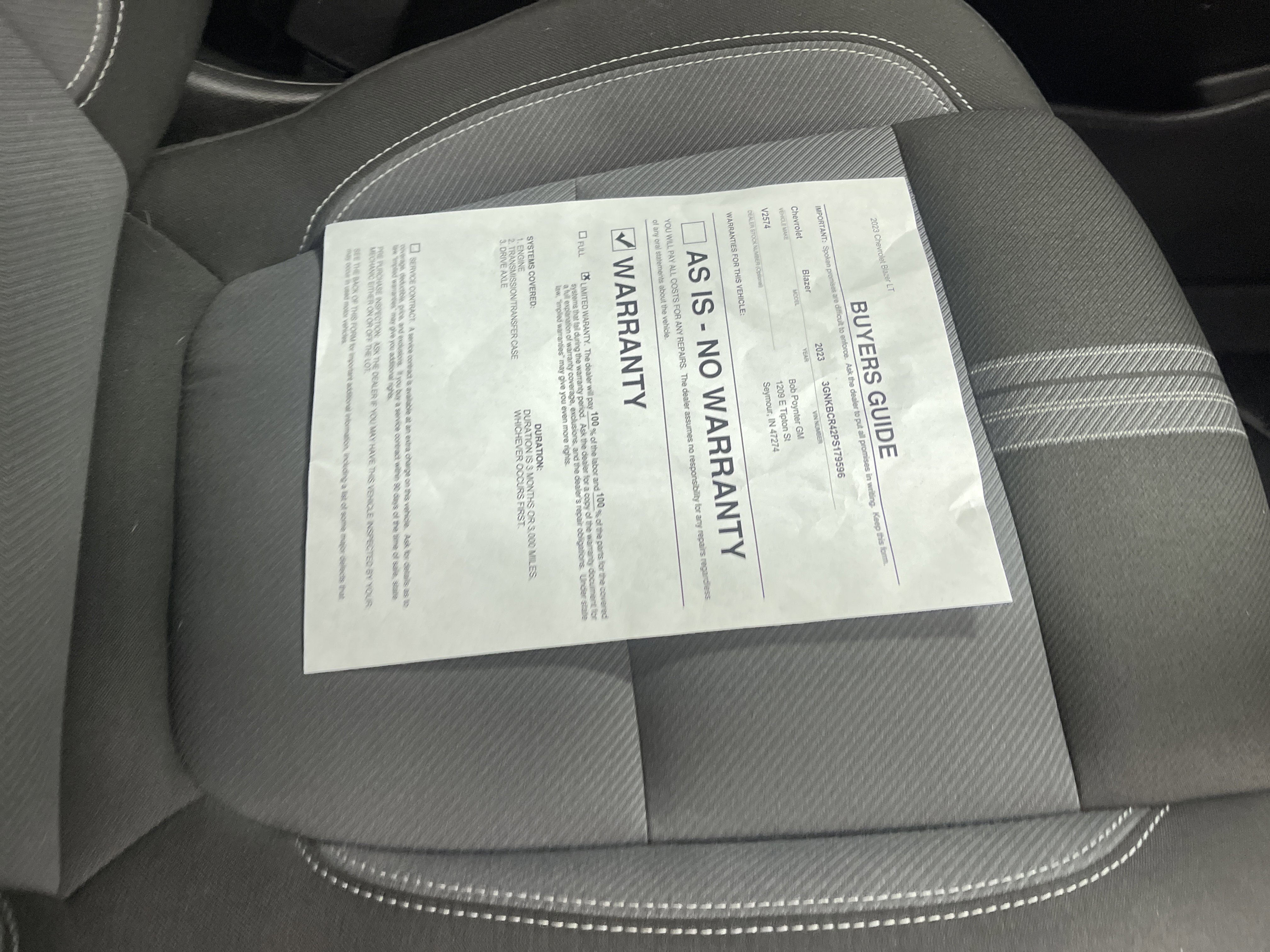 Used 2023 Chevrolet Blazer LT w/ LPO, Floor Liner Package image 27