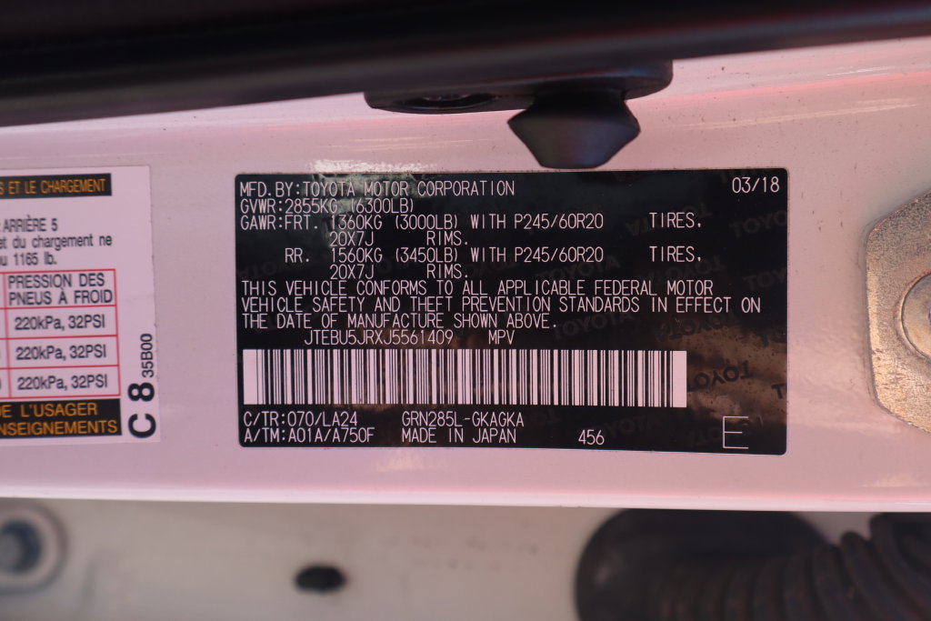 Used 2018 Toyota 4Runner Limited AWD/4WD image 56