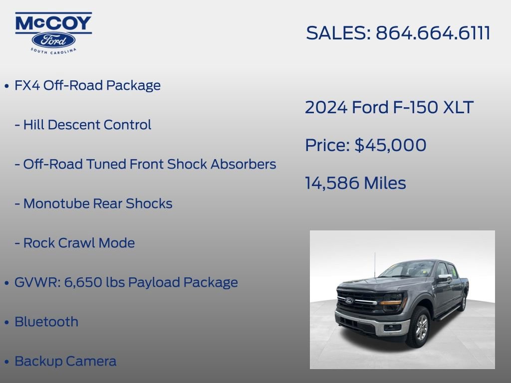 Used 2024 Ford F150 XLT w/ Equipment Group 302A MID image 21