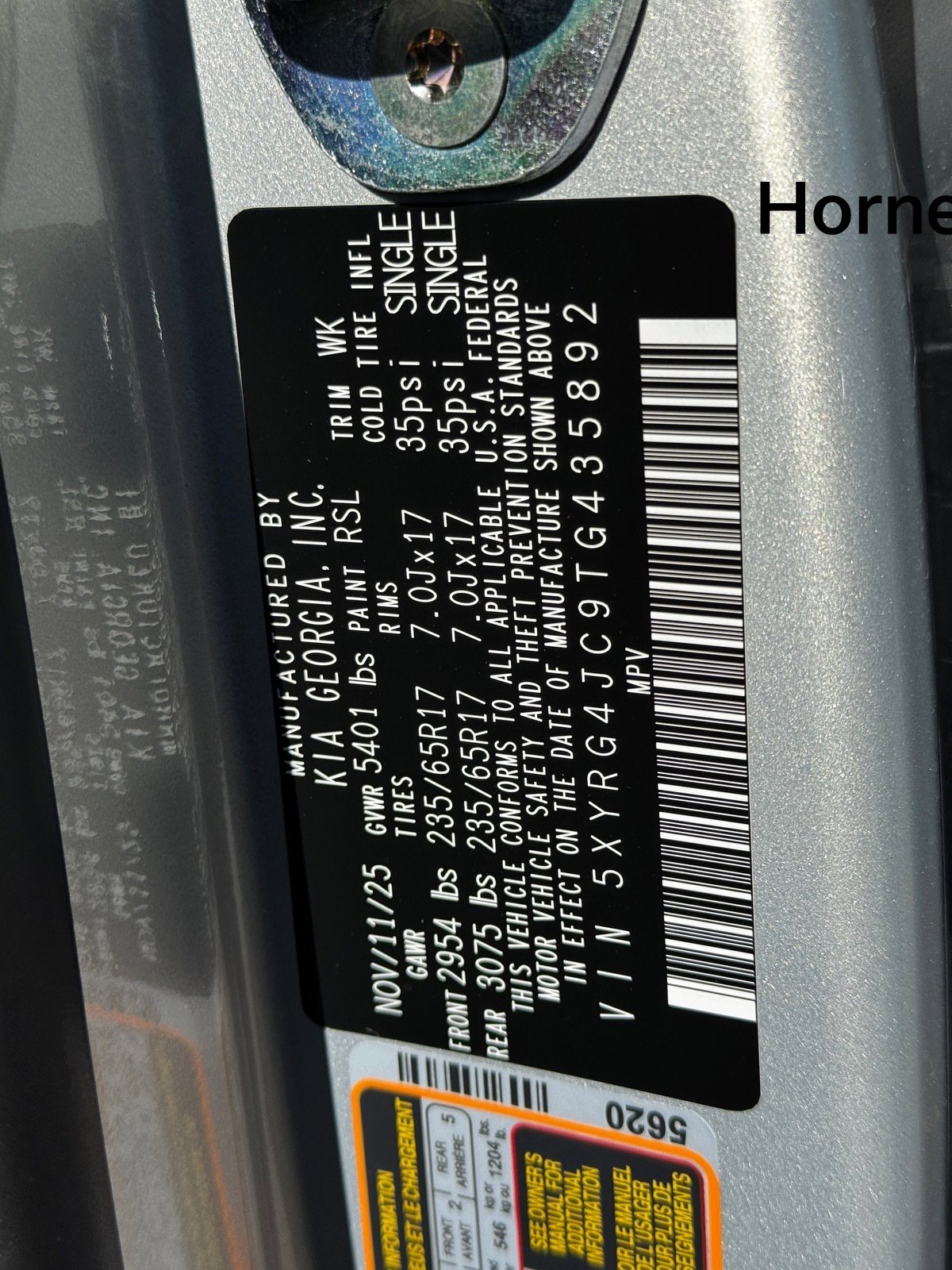 New 2026 Kia Sorento LX image 21